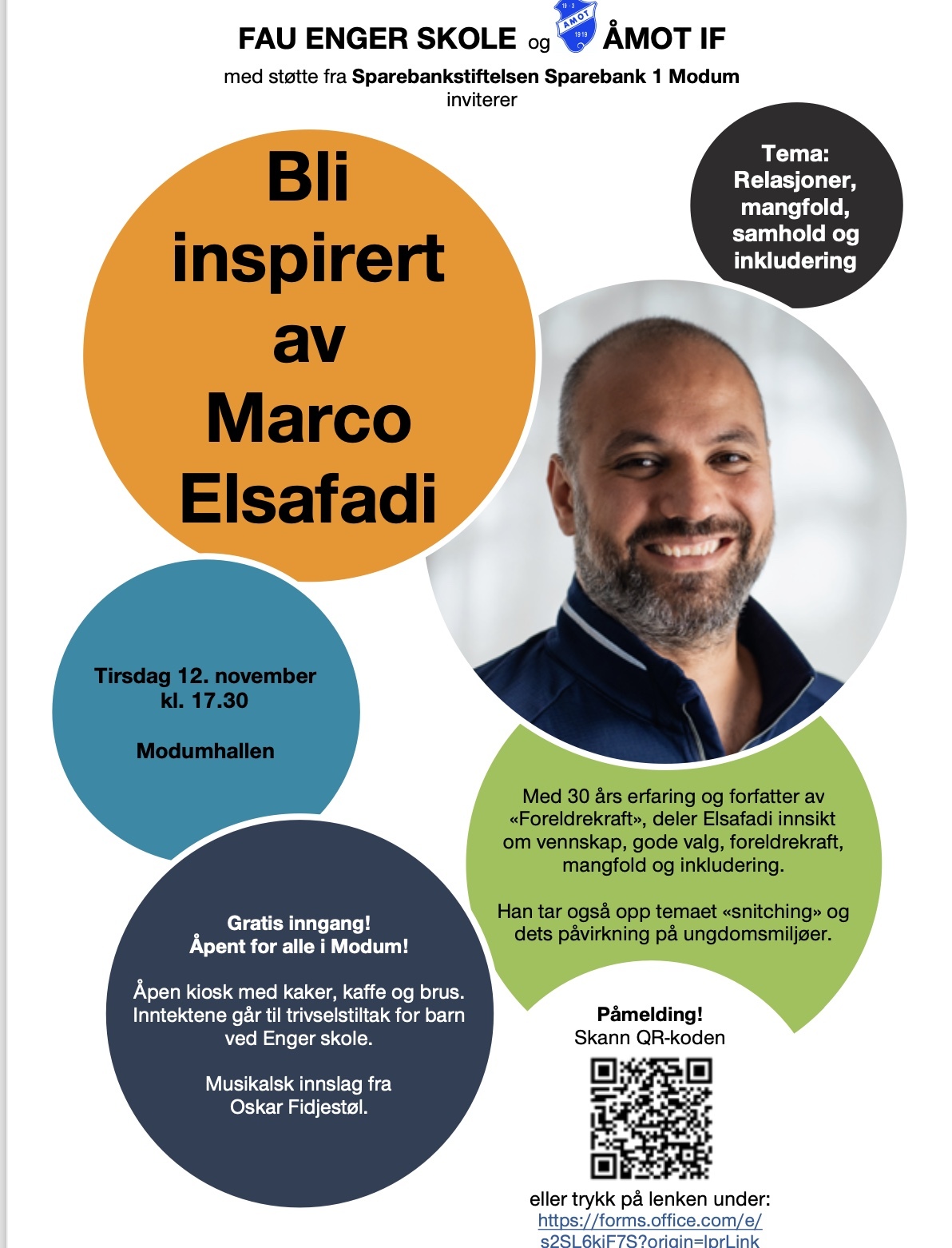 Gratis og viktig foredrag med Marco Elsafadi